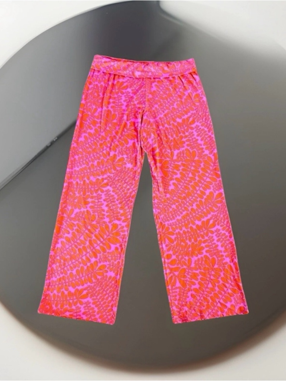 Trina Turk Pink and Orange Floral Swim Coverup Pants